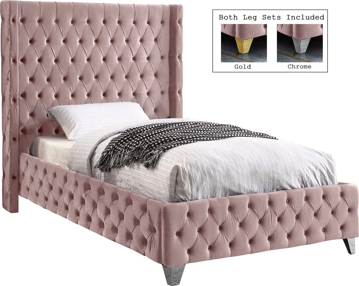 Savan - Twin Bed - Pink - View 2