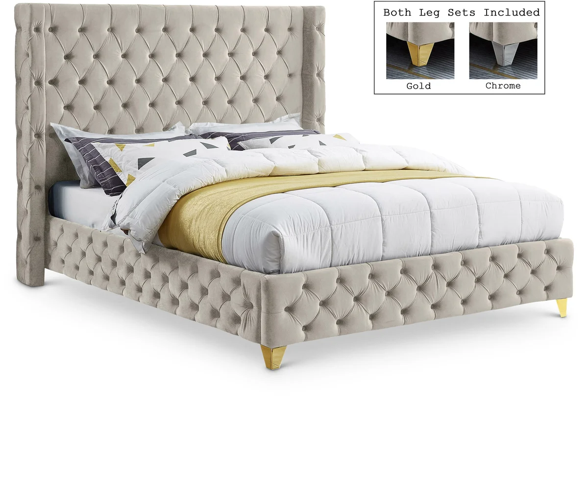 Savan - Full Bed - Cream