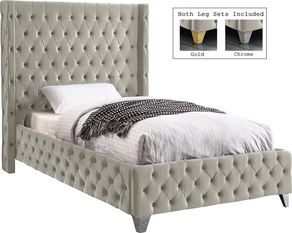 Savan - Twin Bed - Cream - View 2