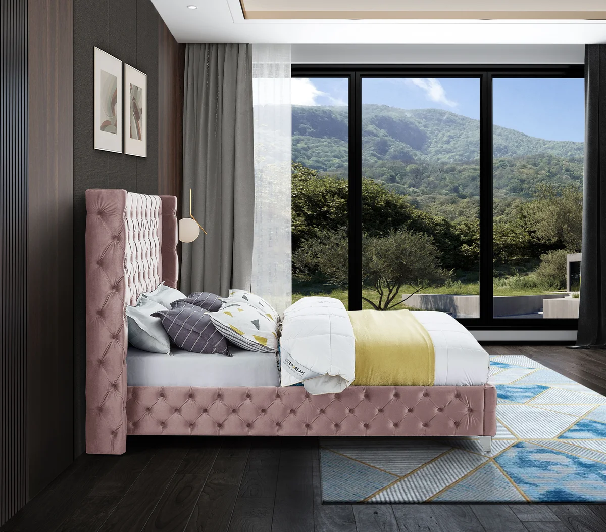 Savan - King Bed - Pink