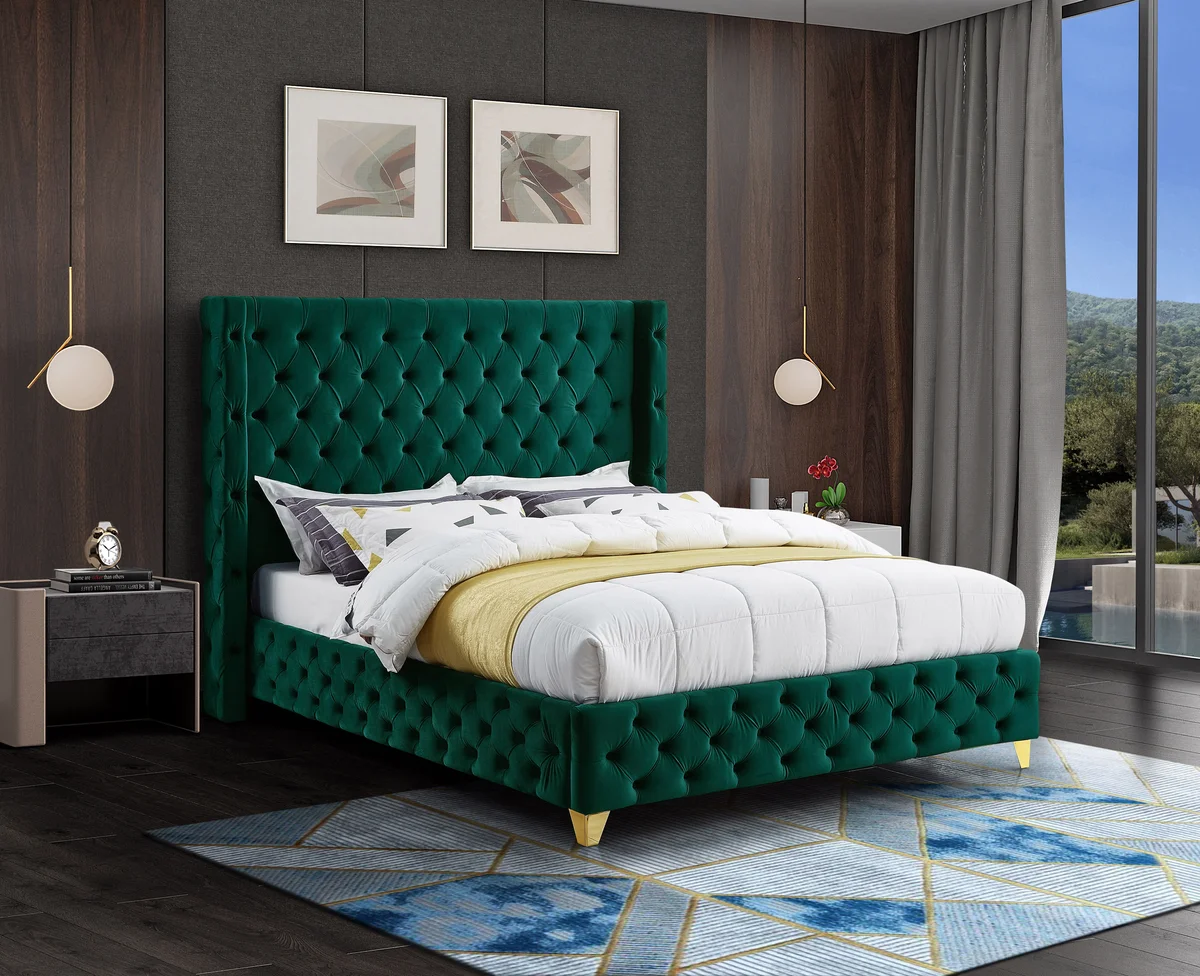 Savan - Queen Bed - Green
