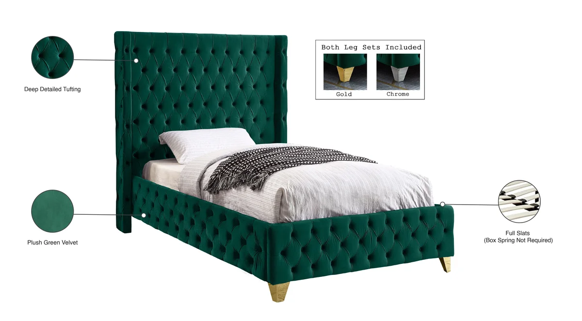 Savan - Twin Bed - Green
