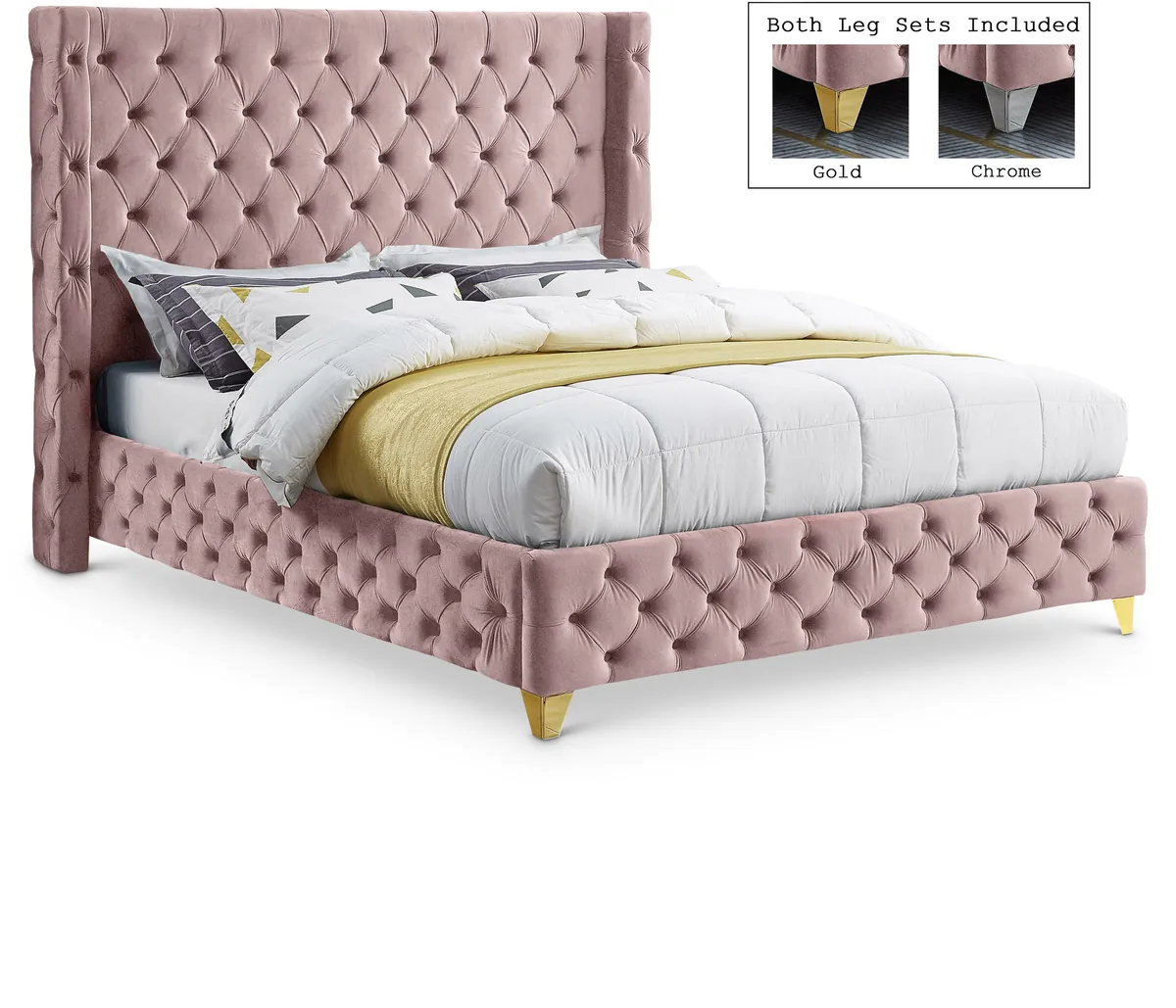 Savan - Queen Bed - Pink
