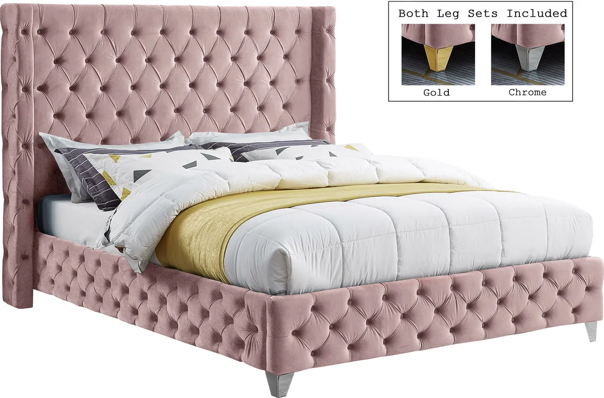 Savan - Queen Bed - Pink - View 2