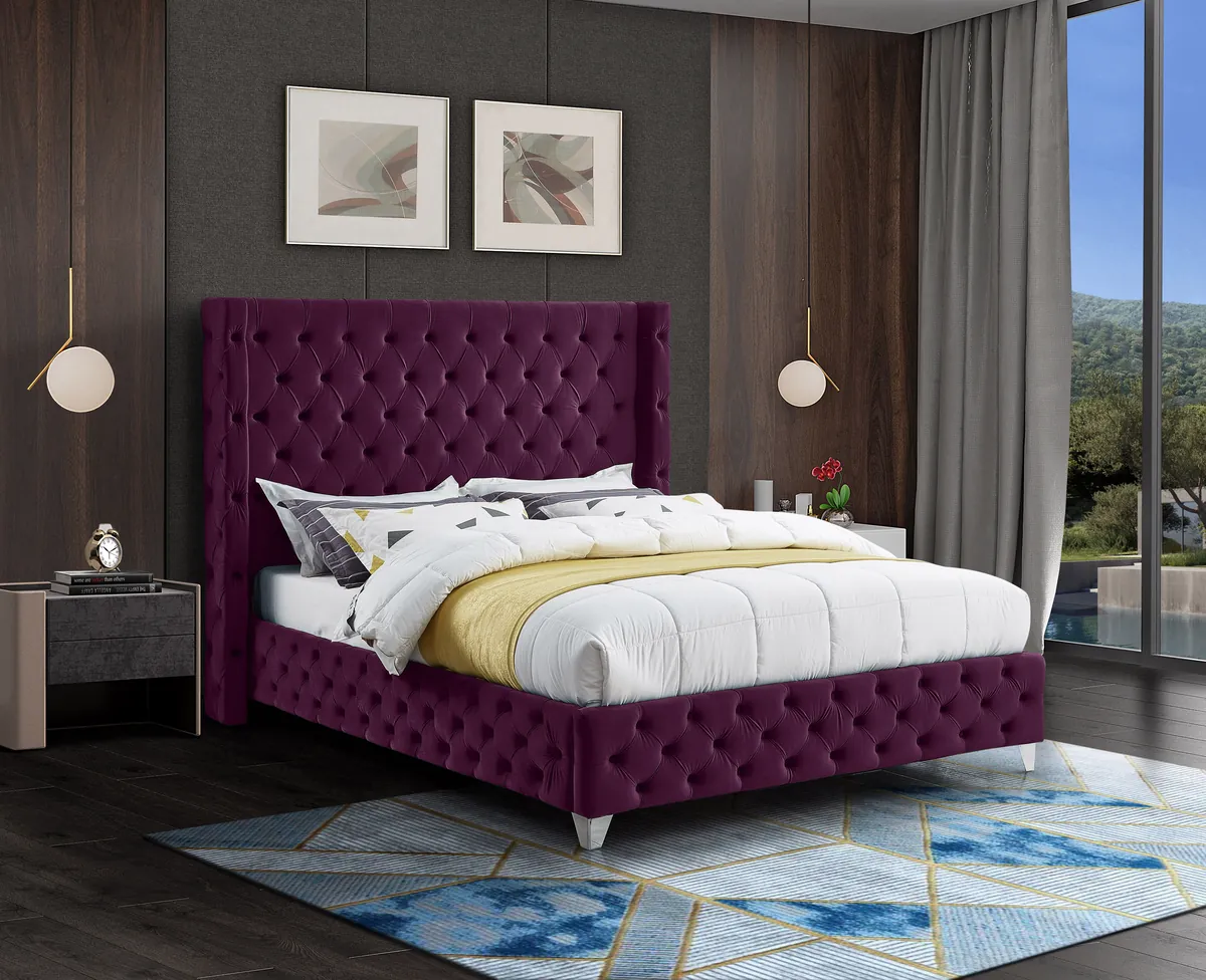 Savan - Queen Bed - Purple