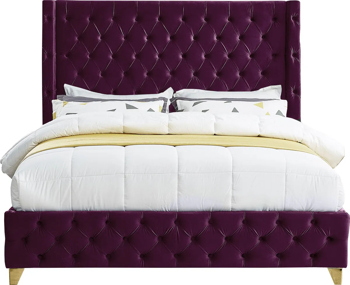 Savan - King Bed - Purple