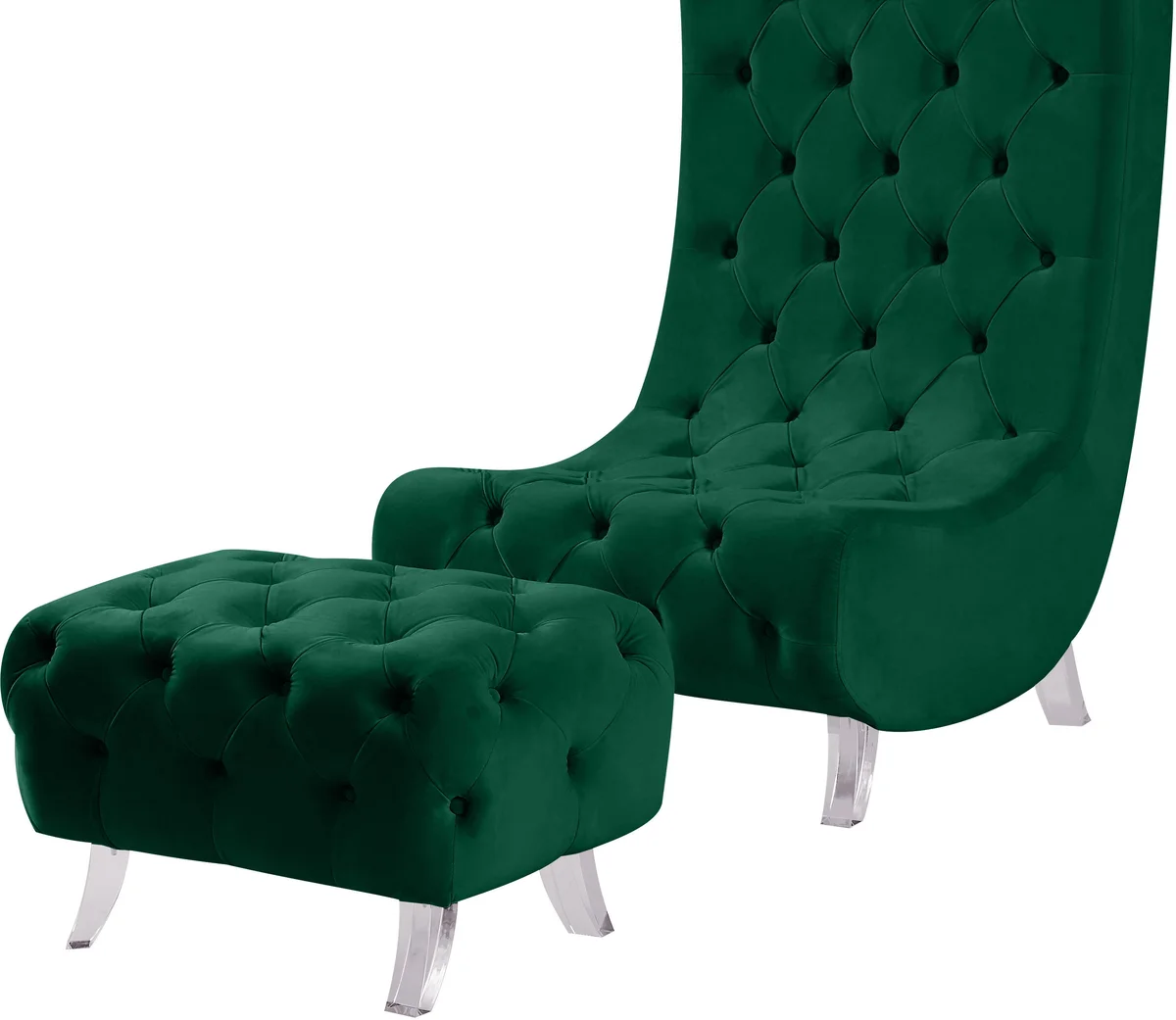 Crescent - Accent Chair - Green