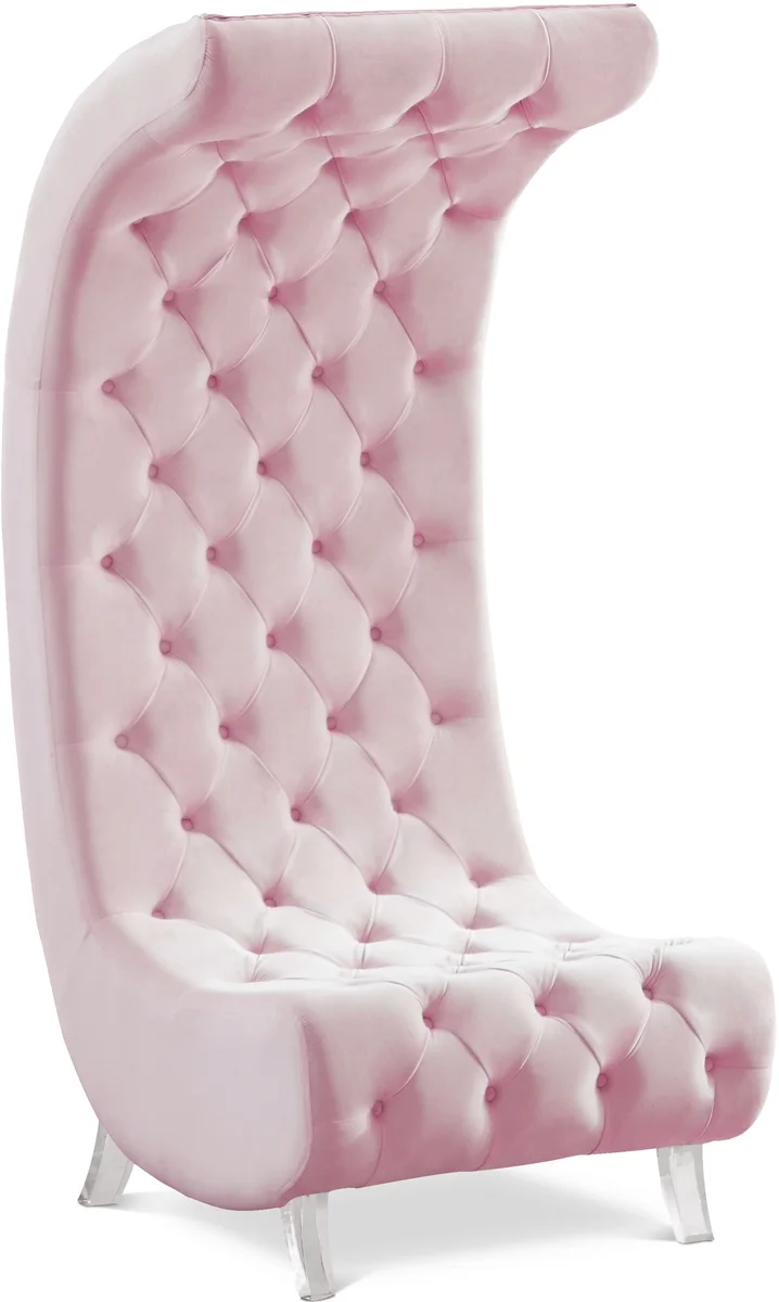 Crescent - Accent Chair - Pink