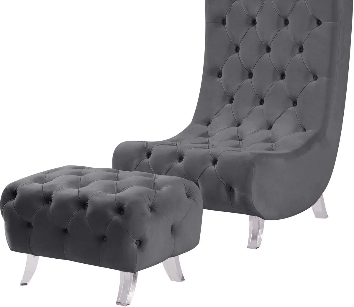Crescent - Accent Chair - Gray