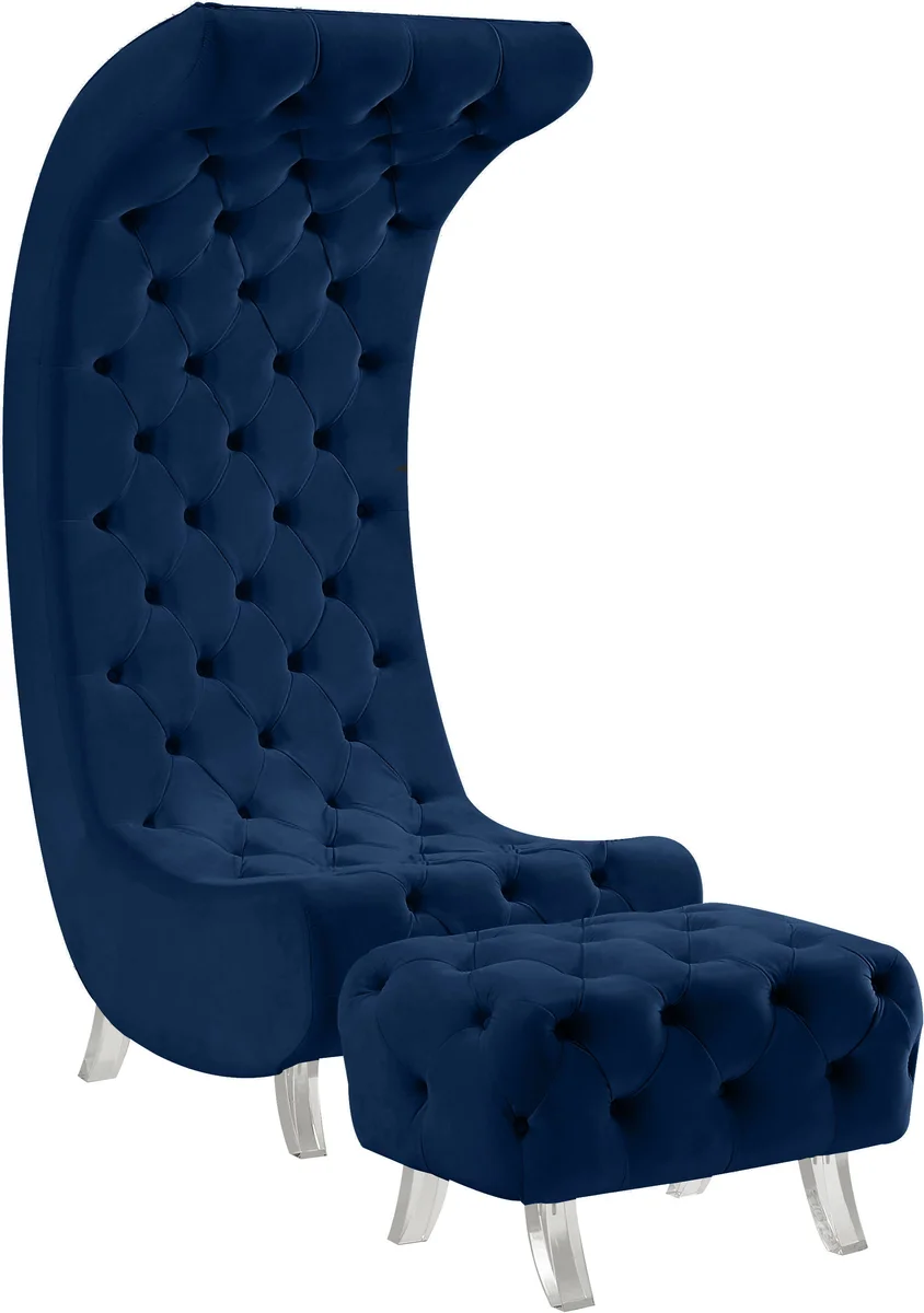 Crescent - Accent Chair - Navy