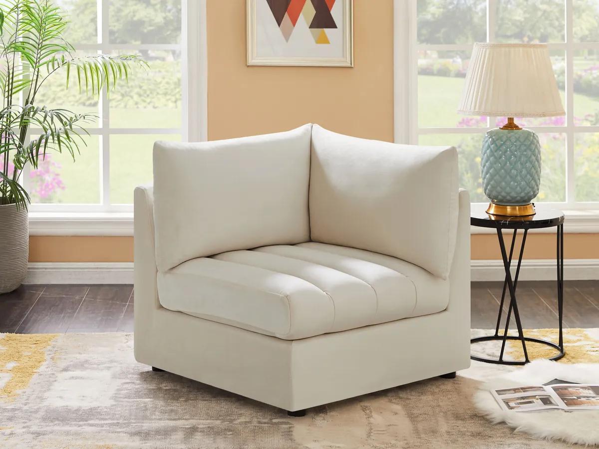 Jacob - Corner Chair - Cream - View 2