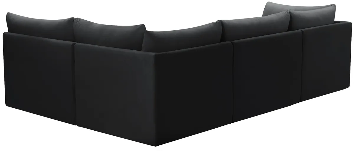Jacob - Modular Croner Sectional 4 Piece - Black