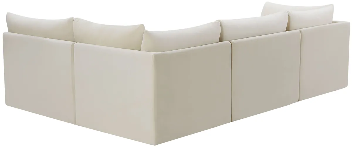 Jacob - Modular Croner Sectional 4 Piece - Cream