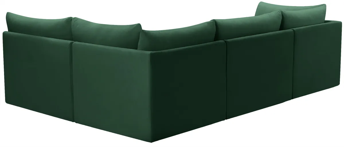 Jacob - Modular Croner Sectional 4 Piece - Green