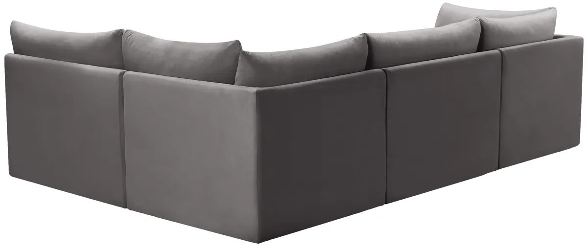 Jacob - Modular Croner Sectional 4 Piece - Gray