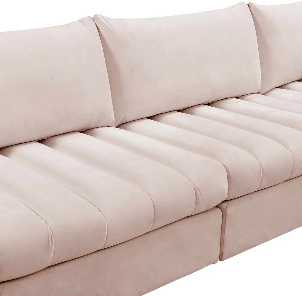 Jacob - Modular Croner Sectional 4 Piece - Pink