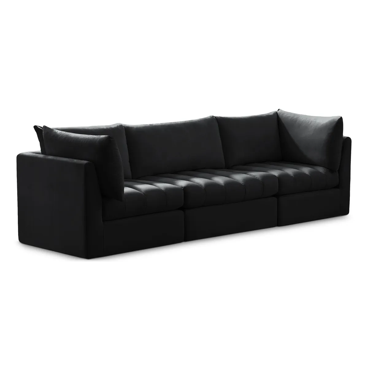 Jacob - Modular 3 Seat Sofa - Black