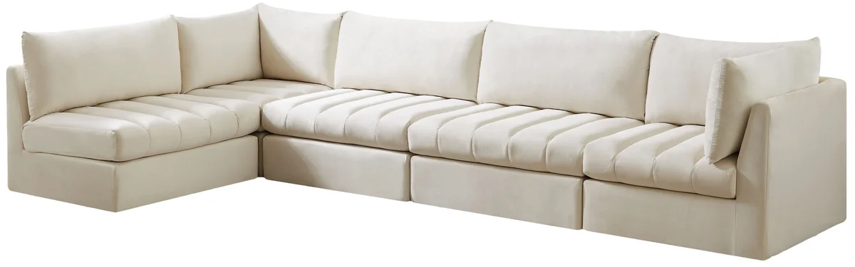 Jacob - Modular Sectional 5 Piece - Cream