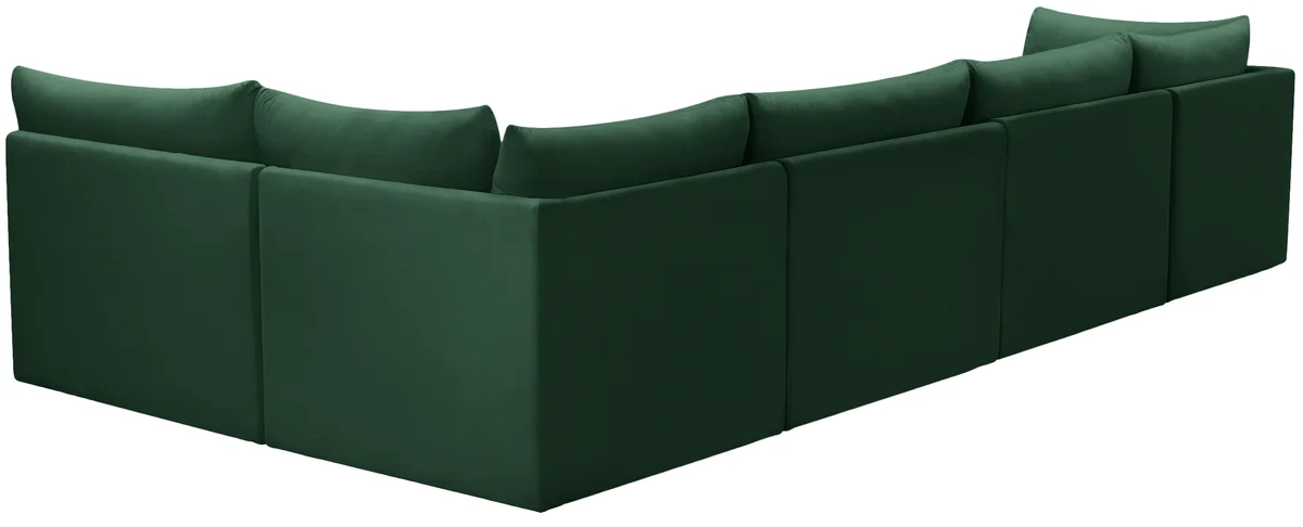 Jacob - Modular Sectional 5 Piece - Green