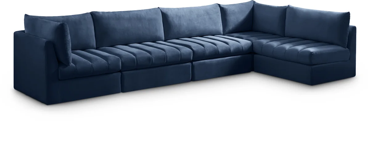 Jacob - Modular Sectional 5 Piece - Navy