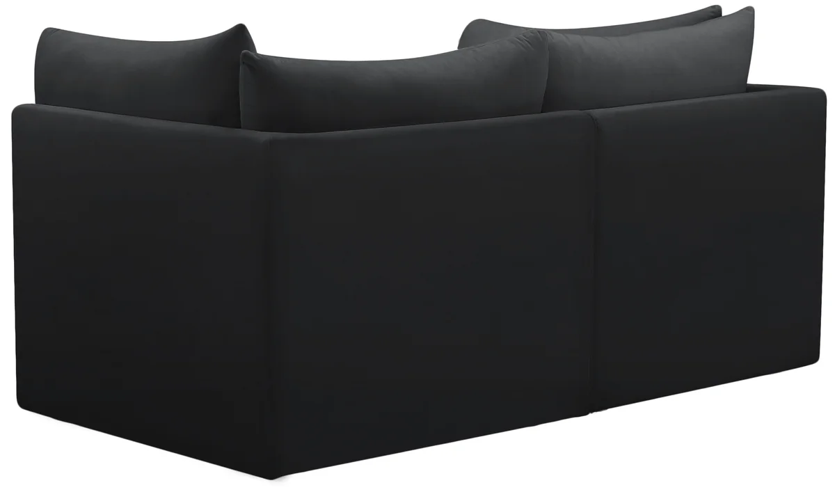 Jacob - Modular 2 Seat Sofa - Black