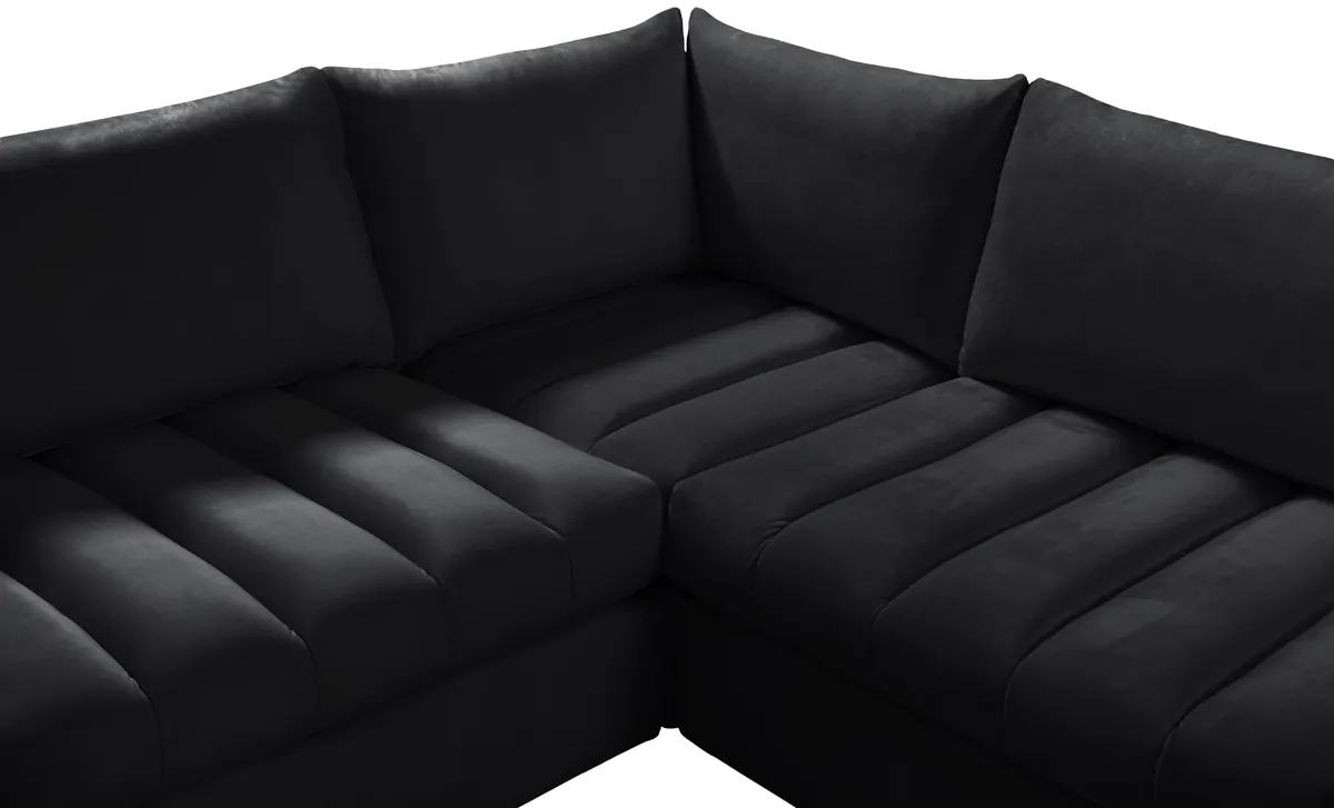 Jacob - Modular U-Shaped Sectional 7 Piece - Black