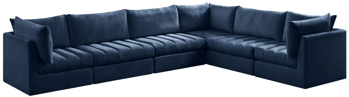 Jacob - Modular Sectional 6 Piece - Navy - View 2