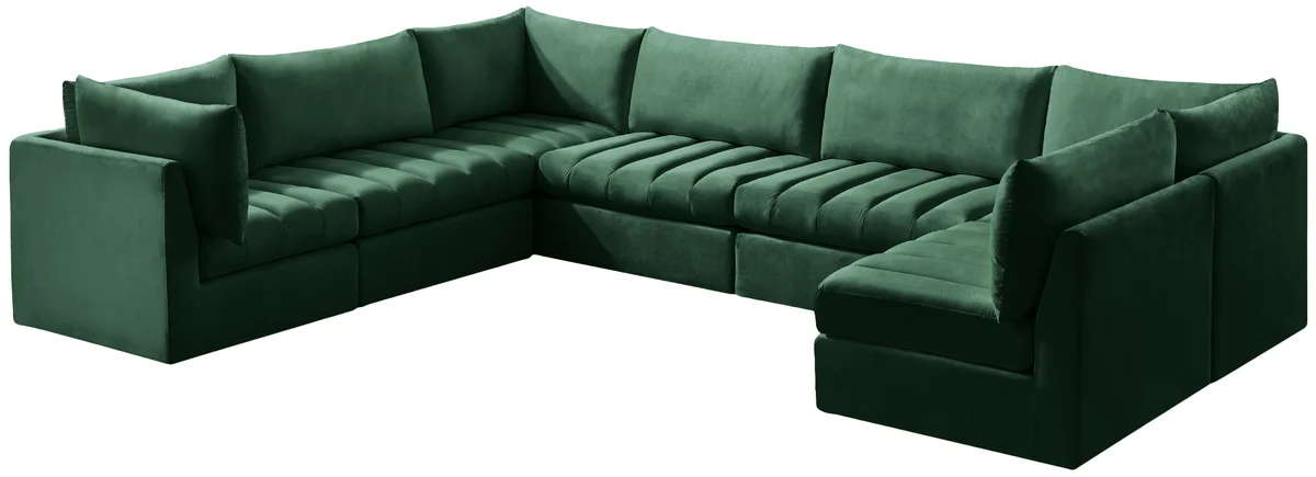 Jacob - Modular Sectional 7 Piece - Green - View 2