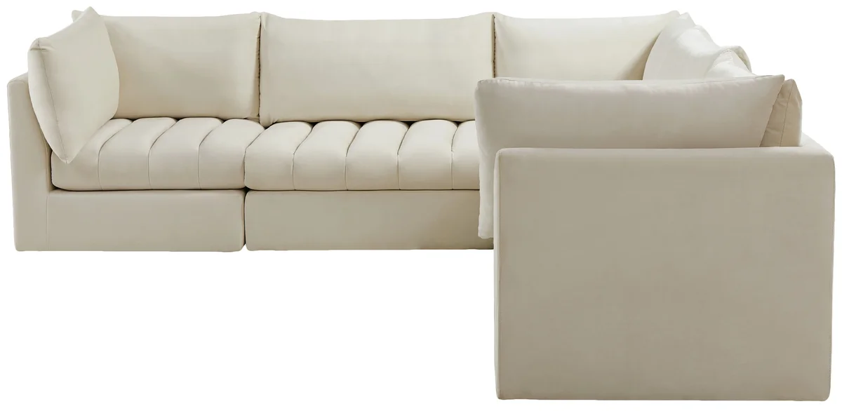 Jacob - Modular Corner Sectional 5 Piece - Cream