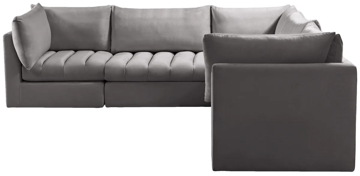 Jacob - Modular Corner Sectional 5 Piece - Gray