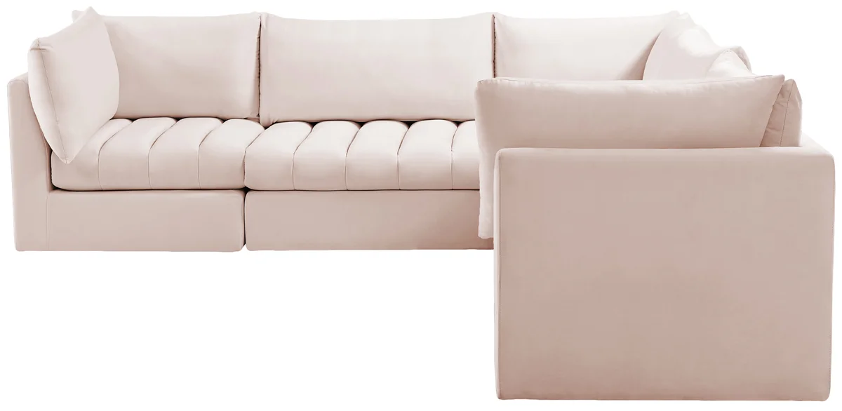 Jacob - Modular Corner Sectional 5 Piece - Pink