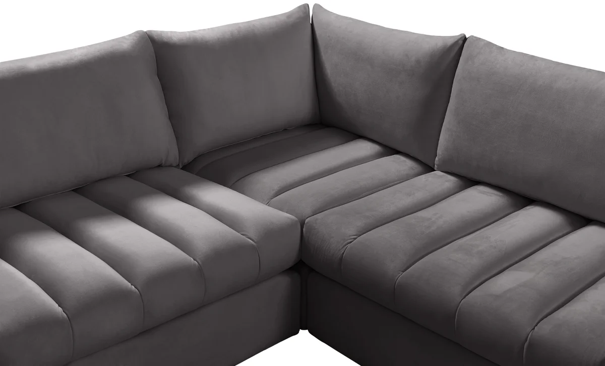 Jacob - Modular U-Shaped Sectional 6 Piece - Gray
