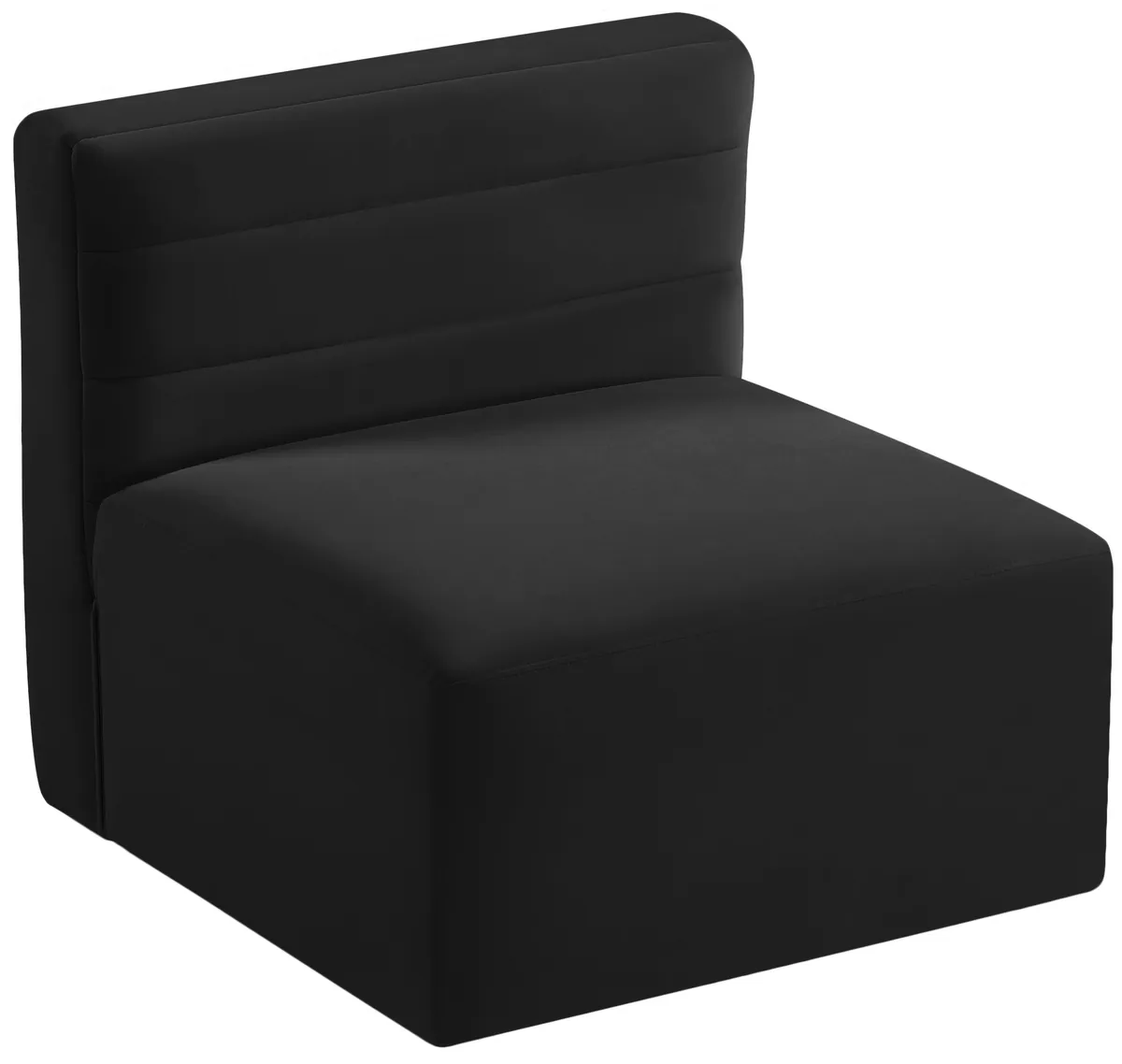 Quincy - Modular Armless Chair - Black
