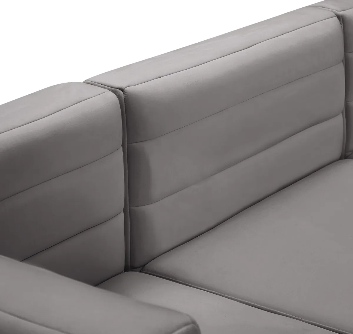 Quincy - Modular Armless Chair - Gray