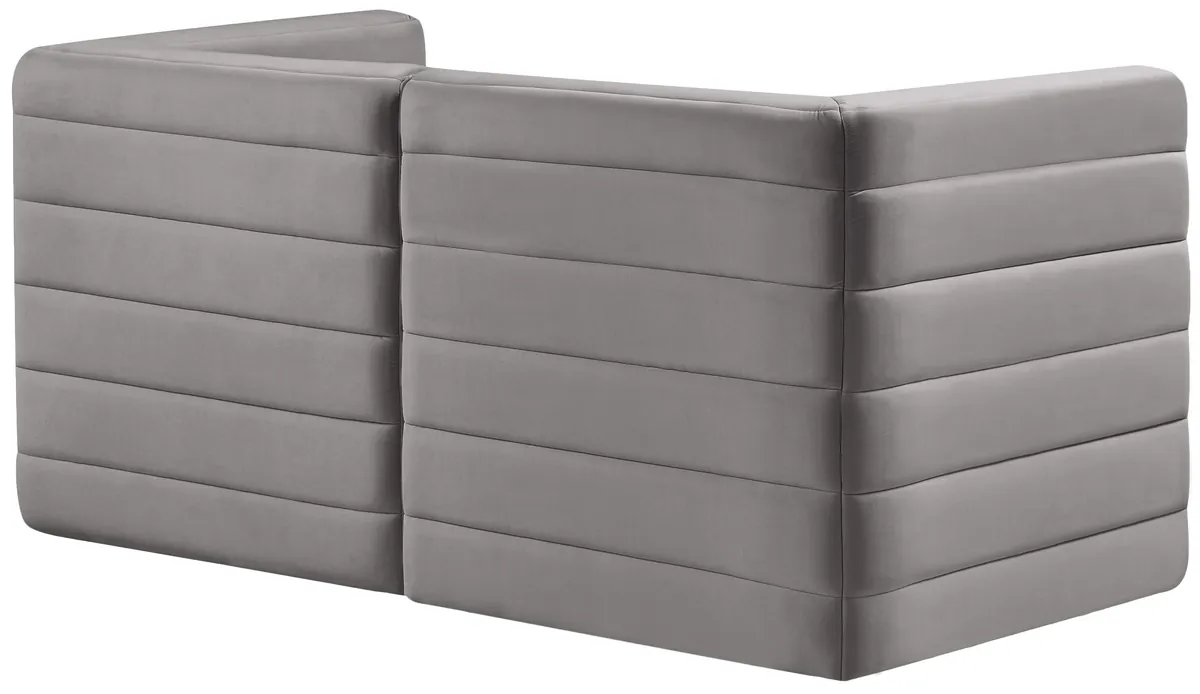 Quincy - 2 Seat Modular Sofa - Gray