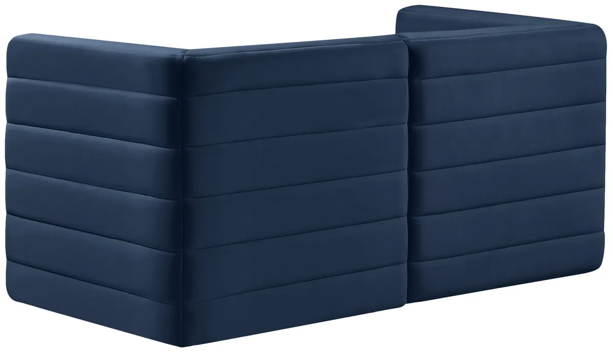 Quincy - 2 Seat Modular Sofa - Navy