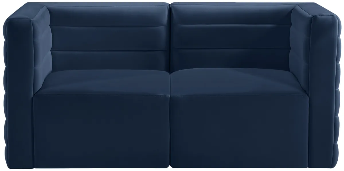 Quincy - 2 Seat Modular Sofa - Navy
