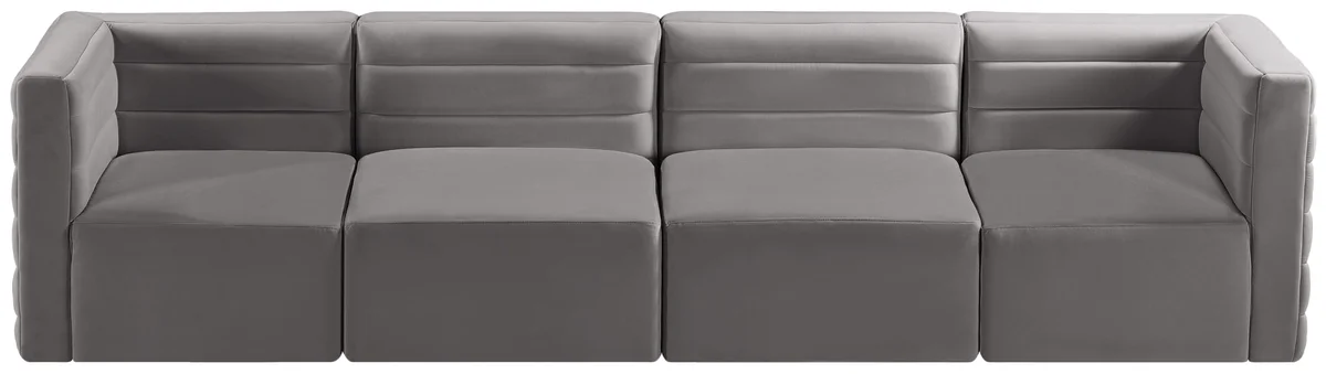 Quincy - 4 Seat Modular Sofa - Gray