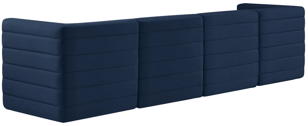 Quincy - 4 Seat Modular Sofa - Navy