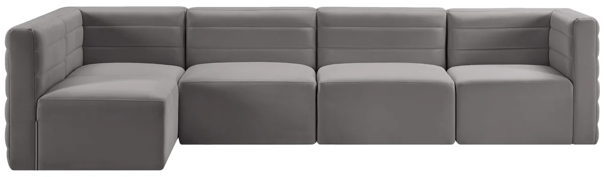 Quincy - 5 Piece Modular Sectional - Gray