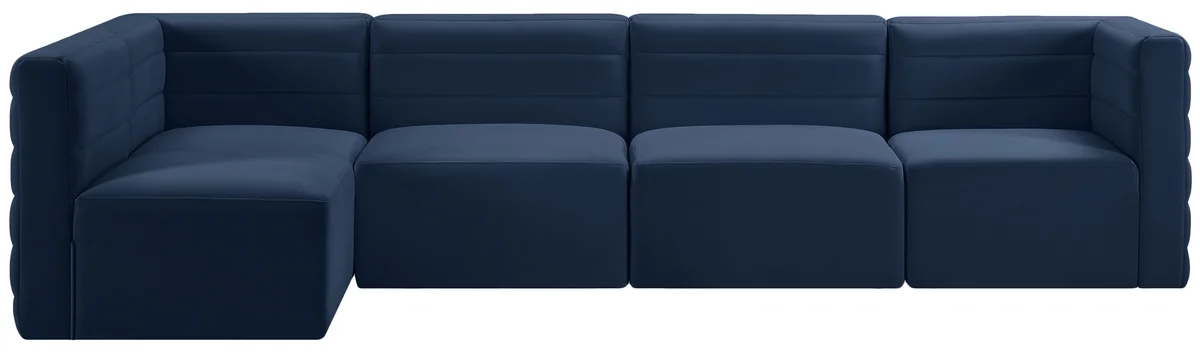 Quincy - 5 Piece Modular Sectional - Navy