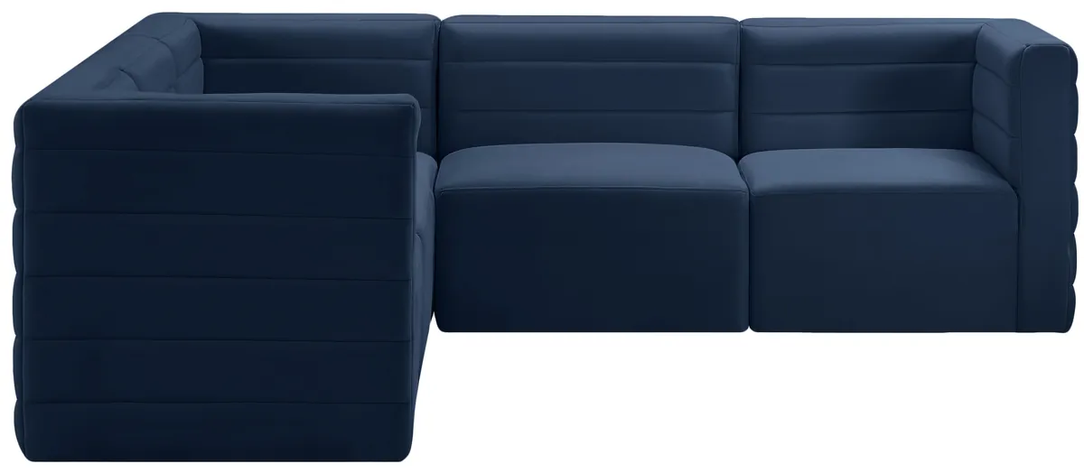 Quincy - 5 Piece Modular Corner Sectional - Navy
