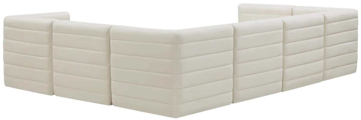 Quincy - 7 Piece Modular Sectional - Cream