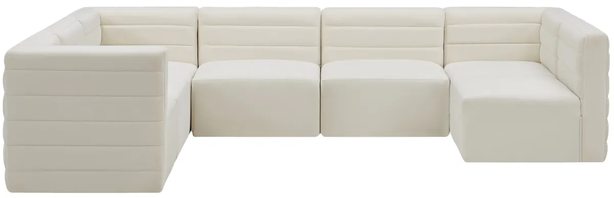 Quincy - 7 Piece Modular Sectional - Cream