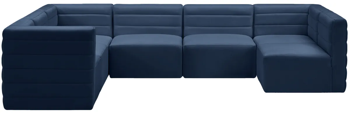 Quincy - 7 Piece Modular Sectional - Navy