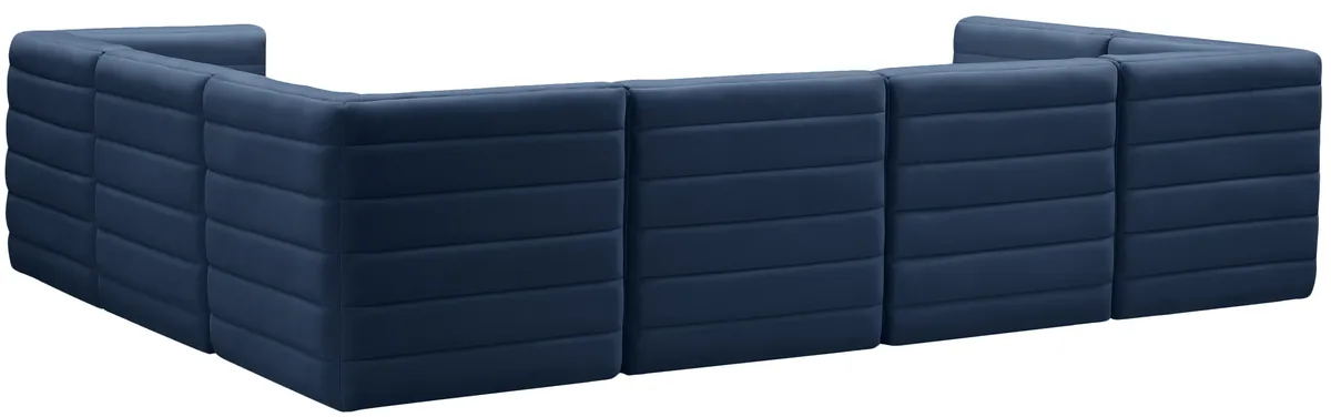 Quincy - 7 Piece Modular Sectional - Navy