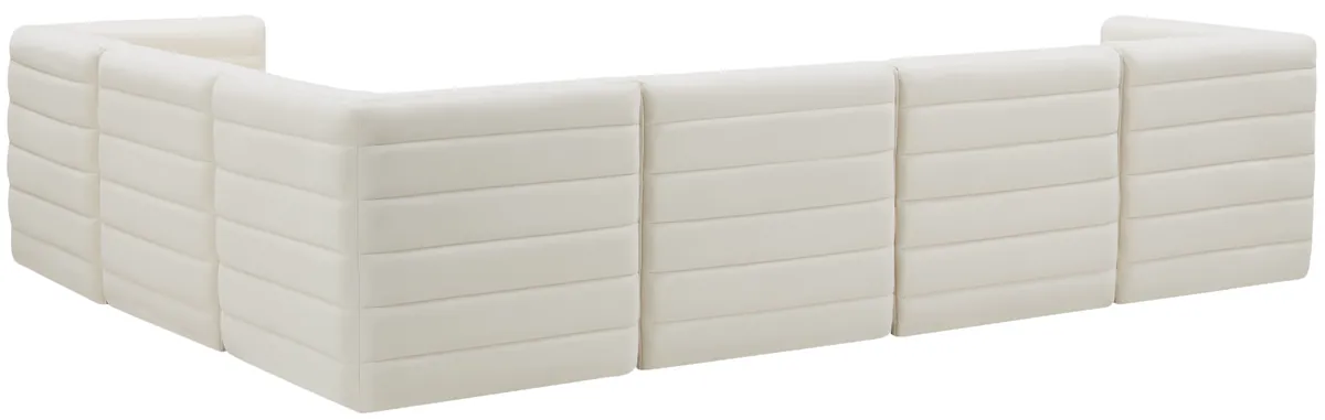 Quincy - 6 Piece Modular Sectional - Cream