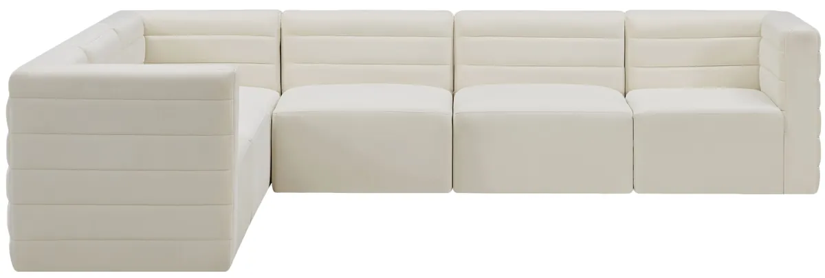 Quincy - 6 Piece Modular Sectional - Cream