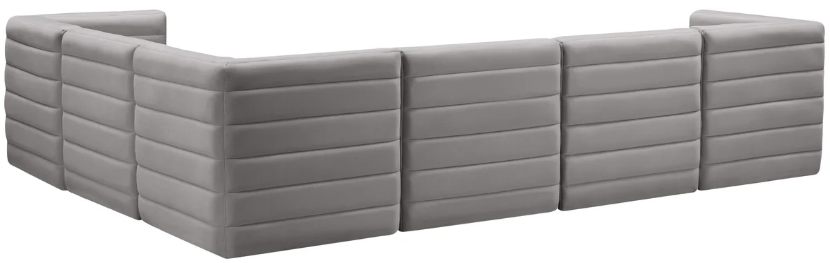 Quincy - 6 Piece Modular Sectional - Gray