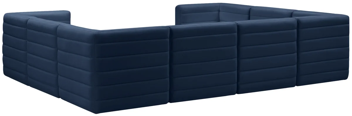 Quincy - 8 Piece Modular Sectional - Navy